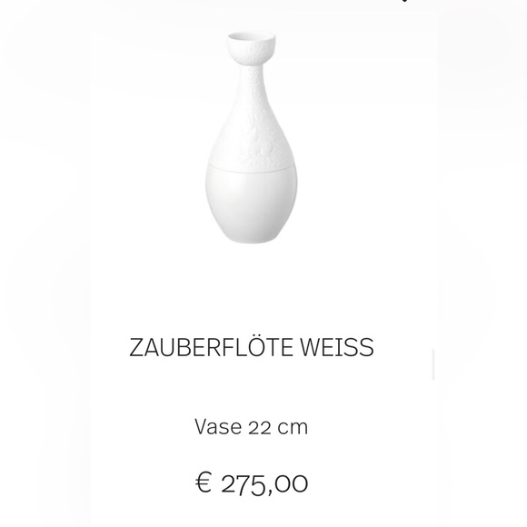 Rosenthal Bjorn Wiinblad Zauberflote Magic Flute White Mini Vase 11cm - Picture 10 of 10
